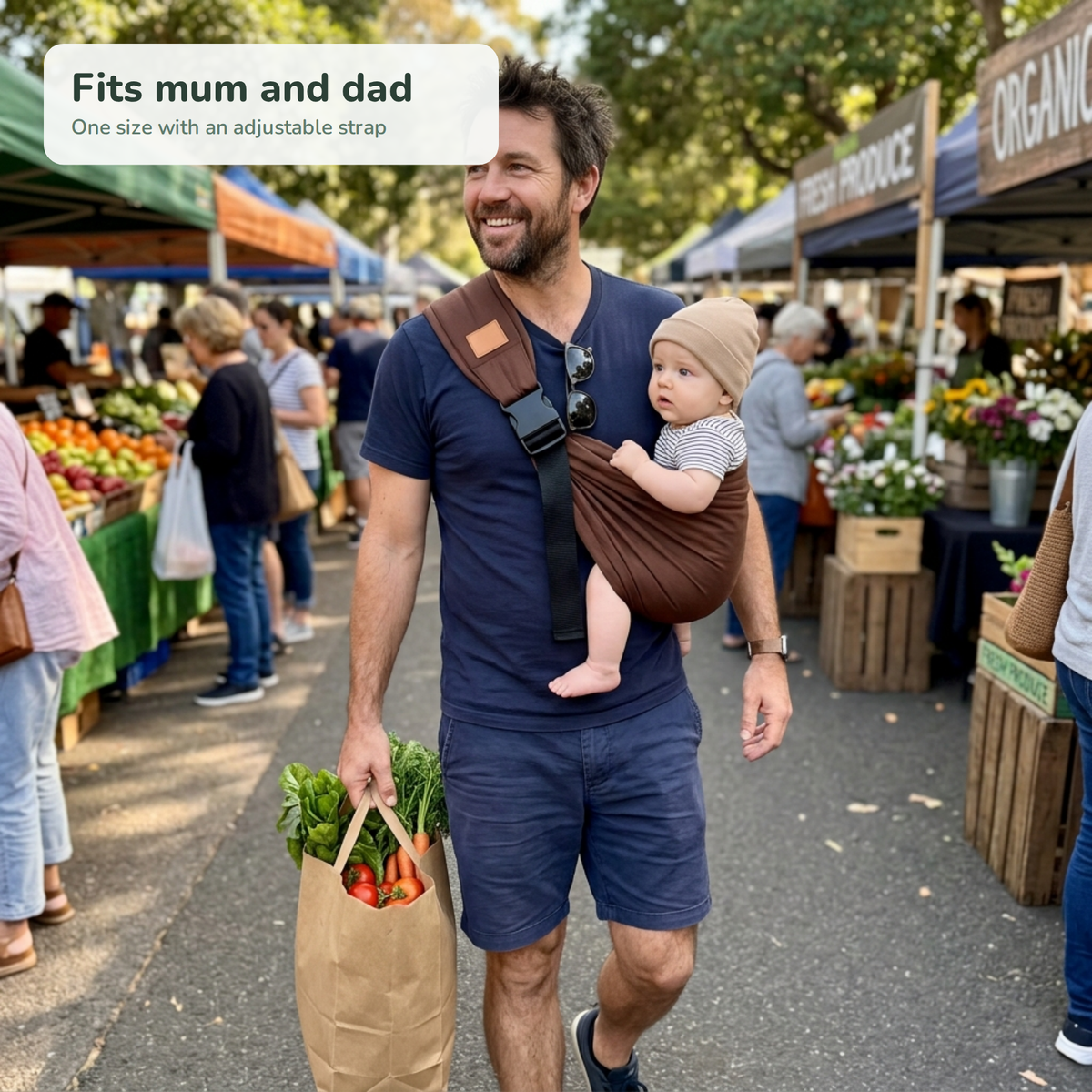The Everyday Sling – One-Shoulder Baby Carrier
