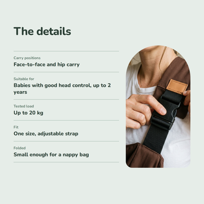 The Everyday Sling – One-Shoulder Baby Carrier